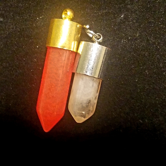 NEW! Lot of Six (6) Quartz & Various Crystals Pendulum Pendants! - Picture 10 of 16